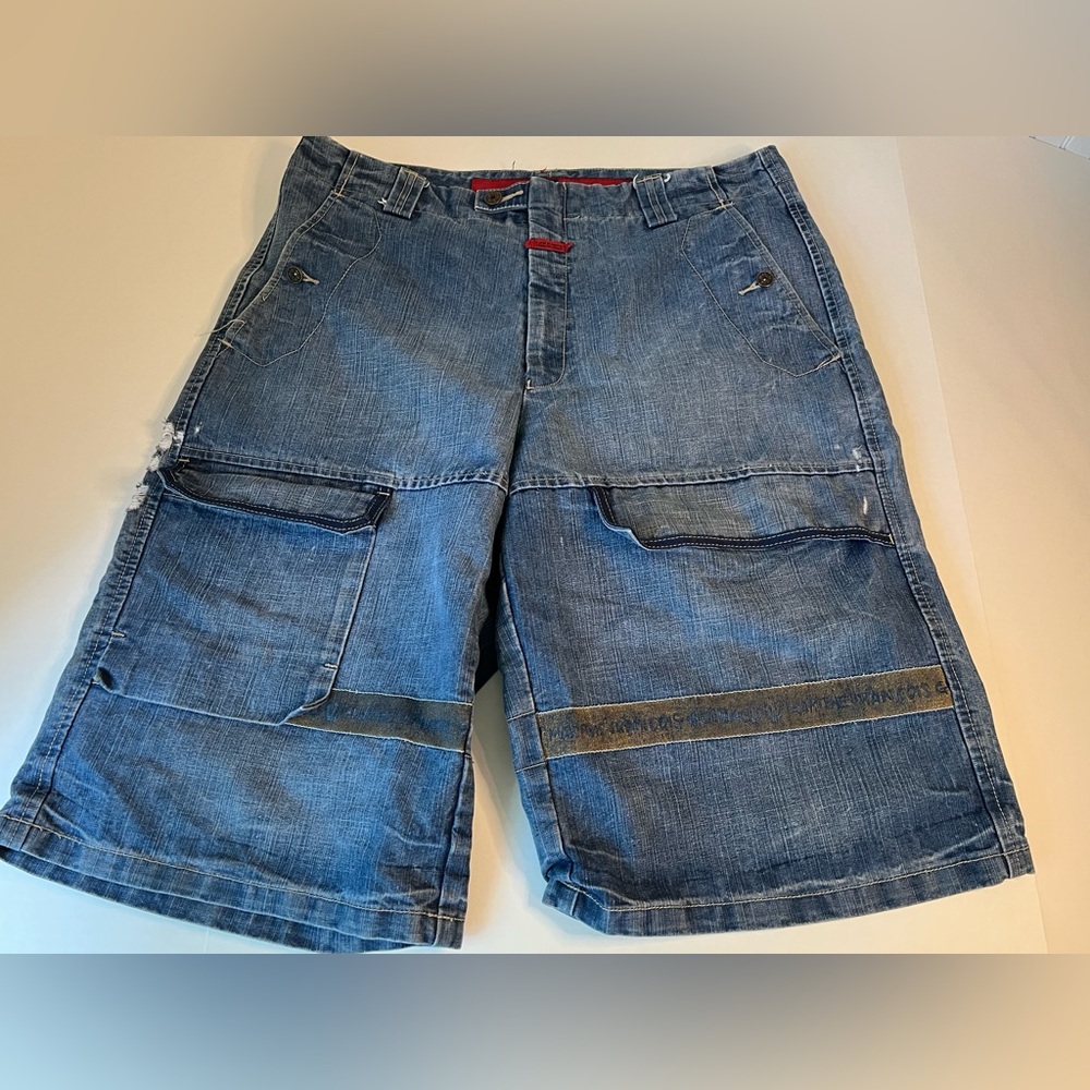 VTG Men’s 36 Marithe Francois Girbaud Denim Baggy Shorts Y2K Hip Hop Cargo